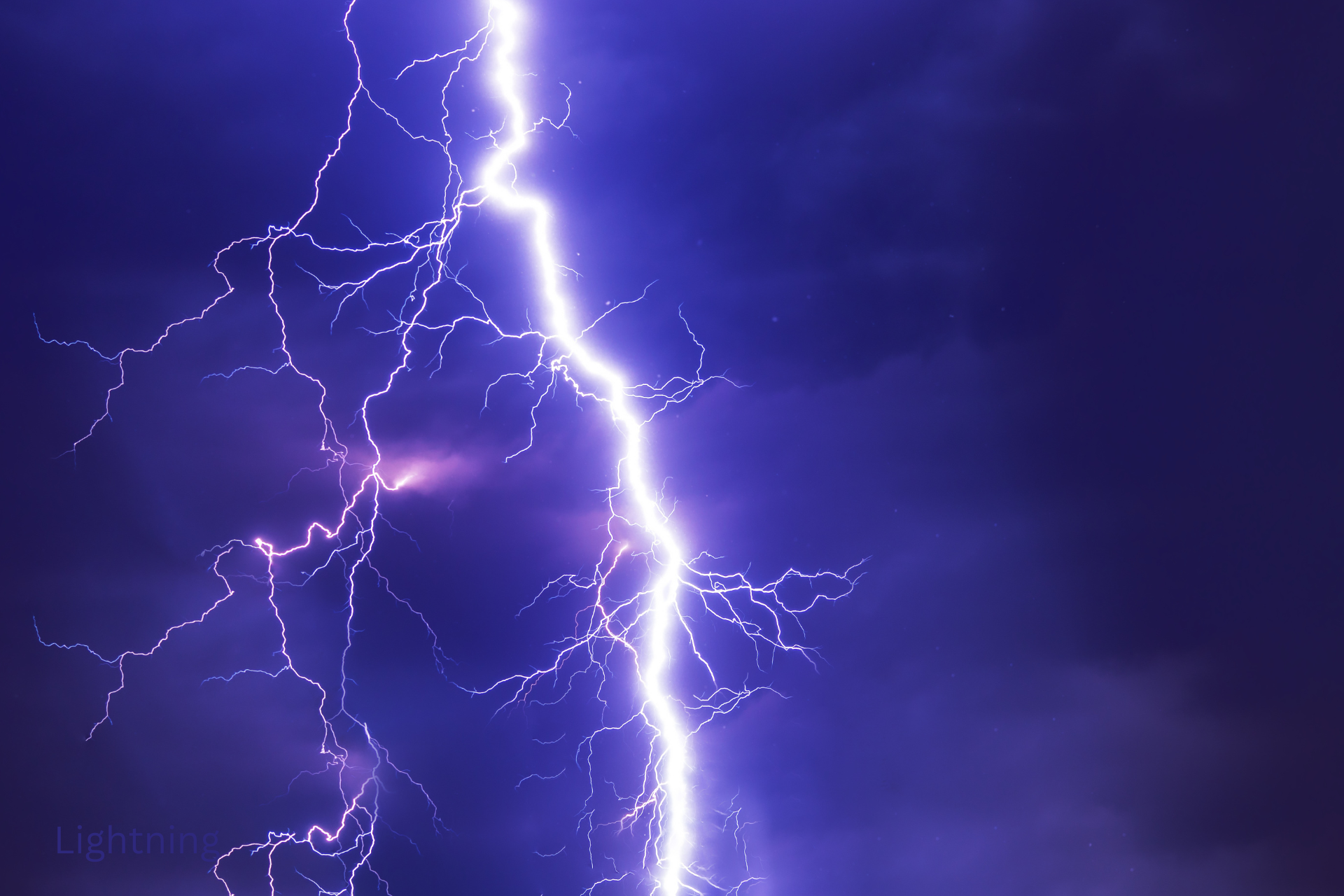 Lightning over clouds — high-energy plasma metaphor for the conversion process